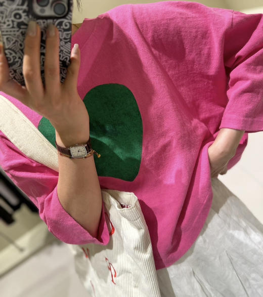 出口韩国订单晕染爱心T恤 商品图8