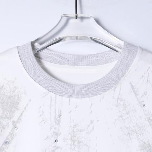 68300SDSA男装2026新款高贵轻奢潮牌撞色印花烫钻圆领短袖T恤百搭上衣 商品图3