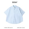 SDSA男装2026新款高贵轻奢潮牌小清新竖纹短袖衬衫百搭宽松上衣 商品缩略图0