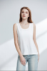 【新品】【秀黛】女雪花棉圆领大版背心棉混纺透气挺括雪花纹理显瘦无袖背心W2776014T【门店同款】 商品缩略图0