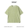 SDSA男装2026新款高贵轻奢潮牌竖纹肌理绒面短袖T恤百搭宽松上衣 商品缩略图0