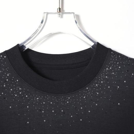 68816SDSA男装2026新款高贵轻奢痞帅渐变烫钻圆领短袖T恤百搭时尚上衣 商品图3