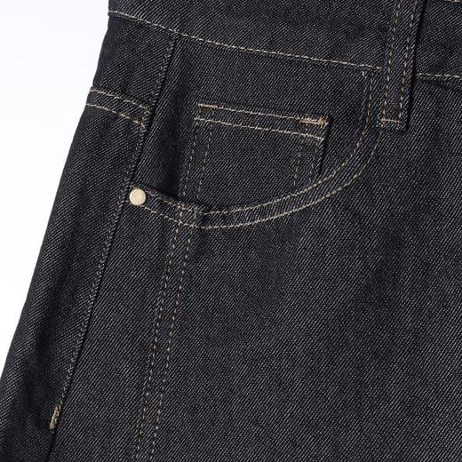 SDSA男装2026新款高贵轻奢韩版复古阔腿牛仔裤百搭时尚宽松裤子 商品图2