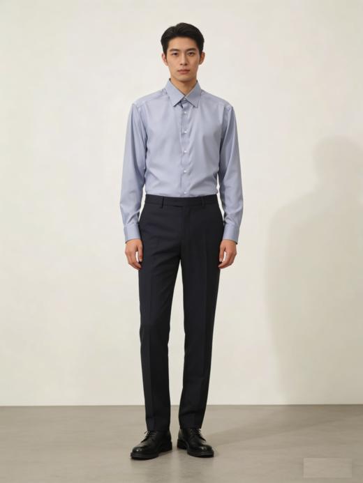 G2000男装SS26商场新款【BLACK】【方便易熨】桑蚕丝棉混纺时尚衬衫61421412 商品图1