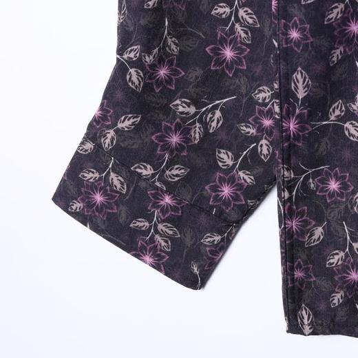 SDSA男装2026新款高贵轻奢时尚撞色满印植物花卉长袖衬衫百搭休闲 商品图3