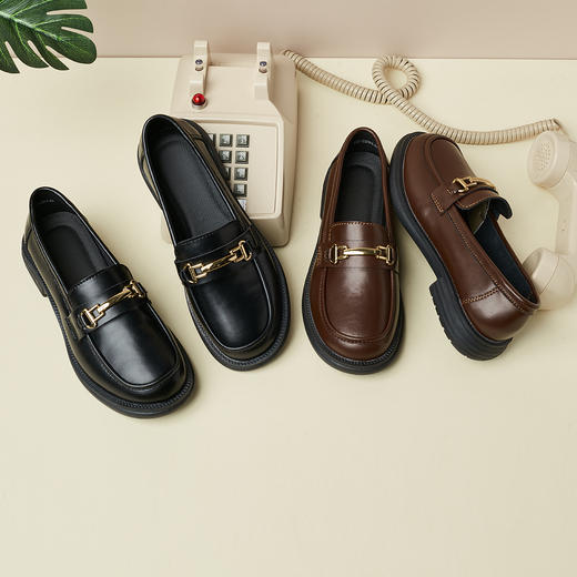 金属花边马衔扣乐福鞋2505 商品图3