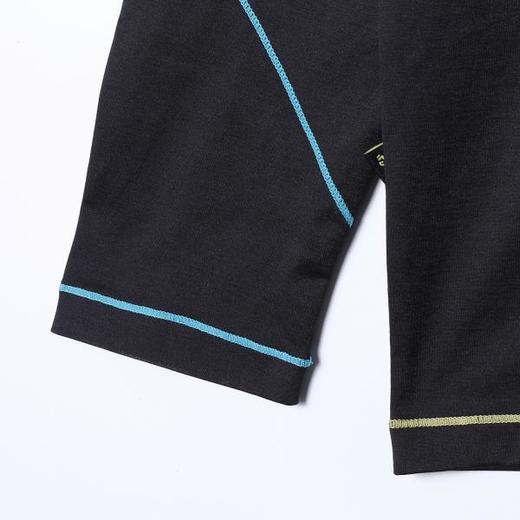 SDSA男装2026新款高贵轻奢潮牌撞色缝线设计圆领长袖T恤百搭休闲 商品图3