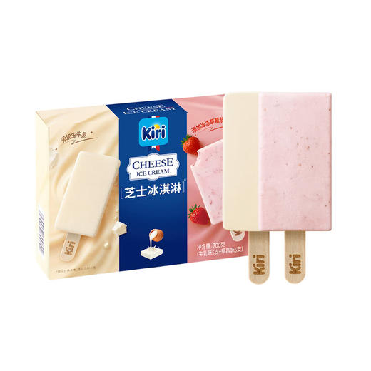 MM 山姆 凯芮 芝士冰淇淋牛乳味&草莓味 700g 商品图0