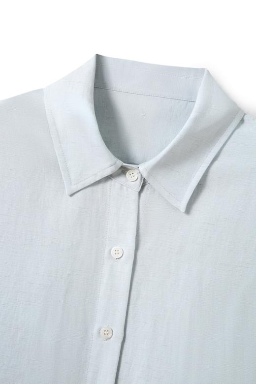 PIANAI冷小姐# 莱赛尔 天丝亚麻休闲防晒衬衣 商品图1