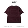 SDSA男装2026新款轻奢韩版撞色细条纹圆领短袖T恤百搭宽松上衣 商品缩略图4