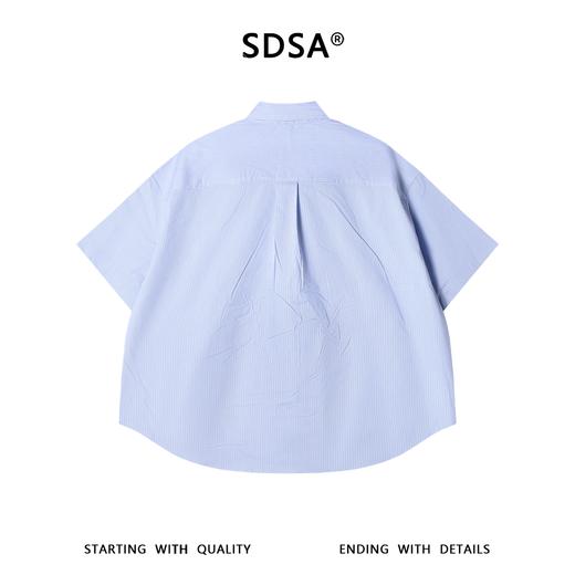 SDSA男装2026新款高贵轻奢潮牌骑马印花条纹短袖衬衫百搭宽松上衣 商品图4