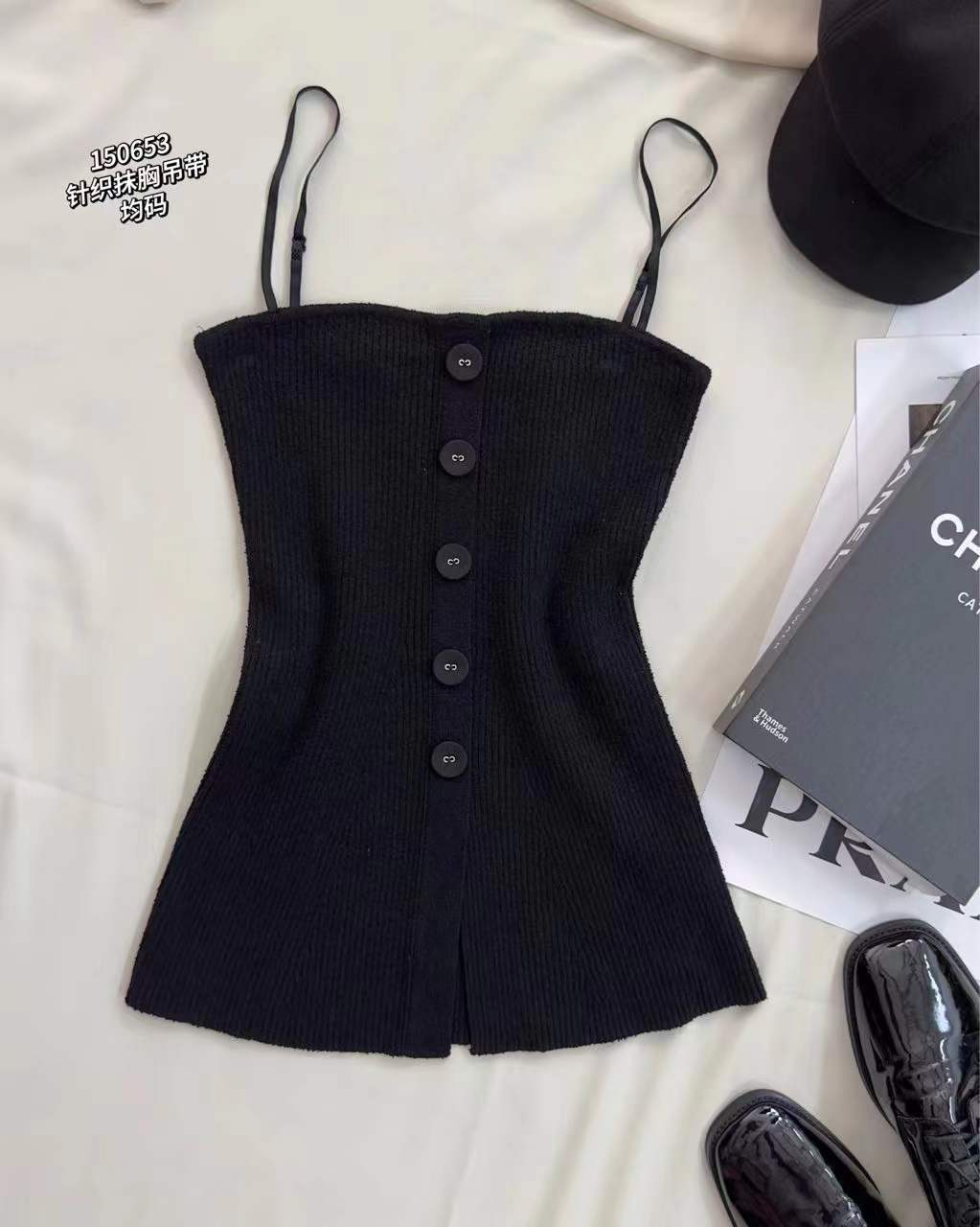 33BAR150653#针织抹胸吊带