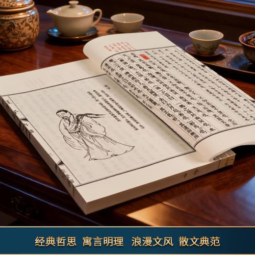 【崇贤宝笈】古体本《庄子》 手工宣纸线装繁体竖排（一函五册） 商品图1