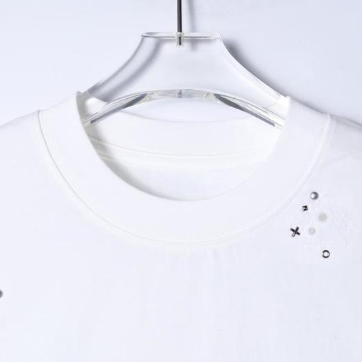 68301SDSA男装2026新款高贵轻奢时尚简约刺绣钉钻设计圆领短袖T恤百搭 商品图2
