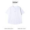 SDSA男装2026新款高贵轻奢韩系简约半按扣短袖T恤百搭宽松上衣 商品缩略图0