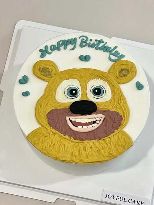 熊二卡通手绘蛋糕-低糖处理无添加 商品图0