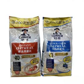桂格即食/快熟燕麦片900克超值装