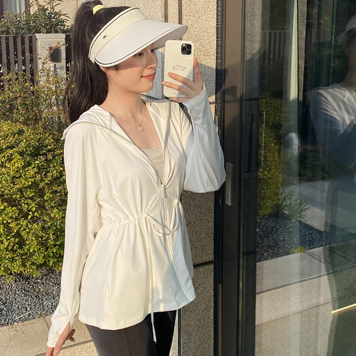 官网1290！头面颈手全包围~C家抽身轻薄透气防晒衣UPF50+原纱防紫外线收腰大帽围护脸休闲外套女 商品图4