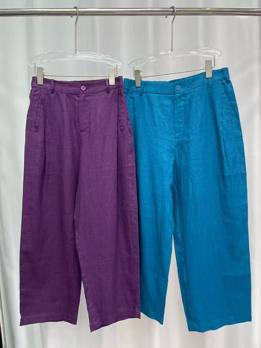 原单新款亚麻超火爆八分裤 商品图1