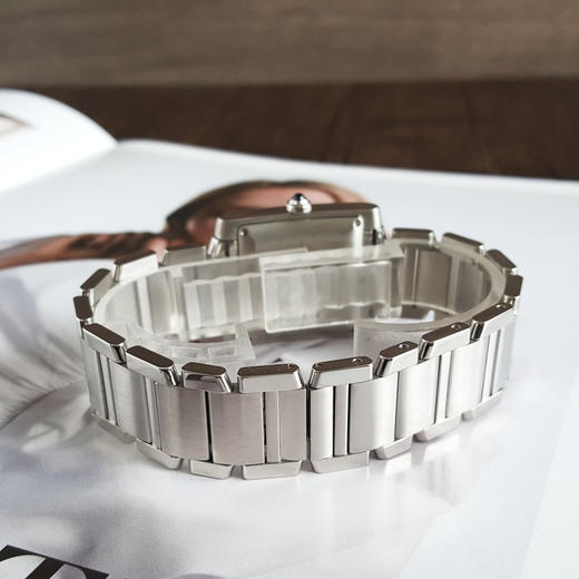 【95新】CARTIER 卡地亚W51002Q3自动机械机芯日期显示28*33MM（女款）坦克系列精钢010326TJ04 商品图5