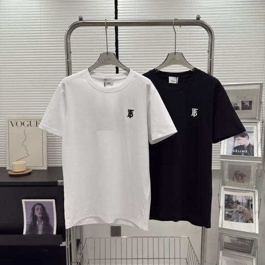 【cyz1】情侣小刺绣经典简约棉质圆领短袖T恤！！ 商品图1