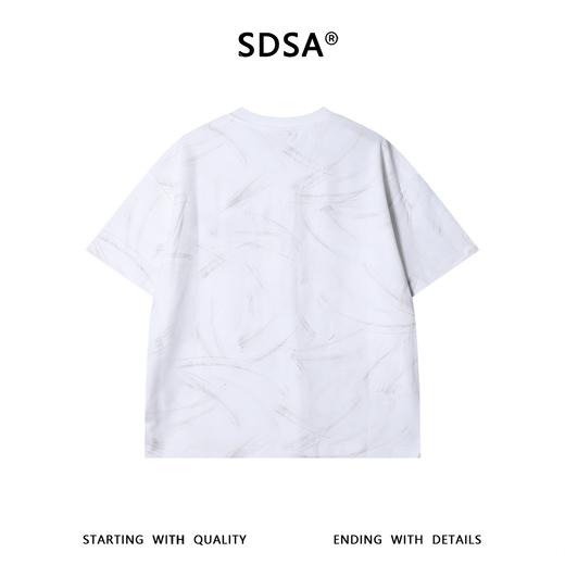 26649SDSA男装2026新款高贵轻奢美式笔刷纹理字母刺绣短袖T恤百搭时尚 商品图5