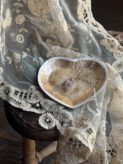 Antomoon 26SS 手工古董珠绣心型挂坠手链 商品图2