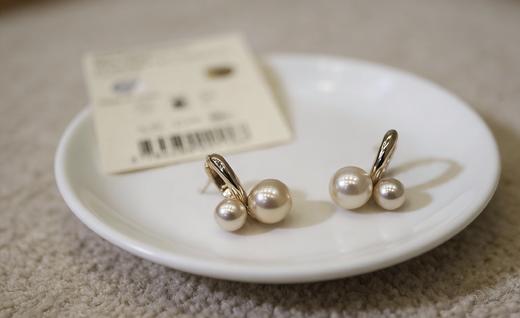 秒‼️‼️出口纯原！加拿大订单慕斯樱桃珍珠耳钉 商品图1