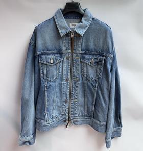 中性款有领牛仔外套偏大la008