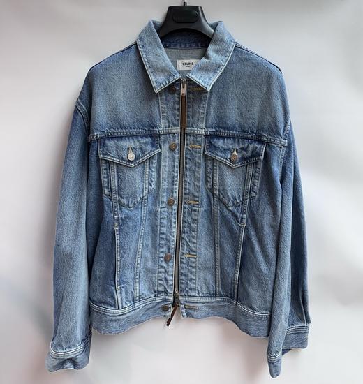 中性款有领牛仔外套偏大la008 商品图0