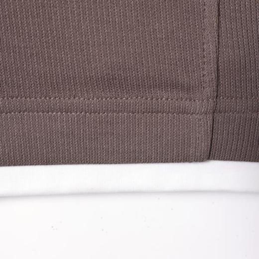 SDSA男装2026新款高贵轻奢潮牌简约假两件半拉链翻领短袖T恤百搭 商品图3