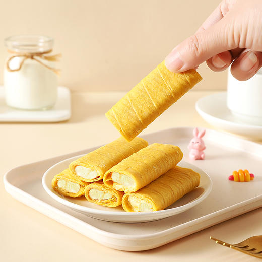 神探伍伍低糖流心燕麦蛋卷芝士味高蛋白休闲代餐零食品散装150g 商品图6