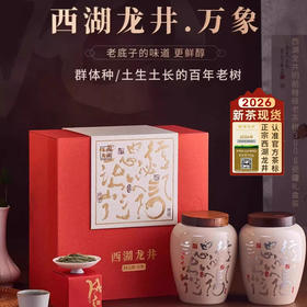 【西湖工夫】 2026年西湖龙井明前特级茶叶礼盒  高端绿茶国之印*万象300g