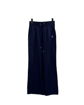 女款丝质刺绣抽绳长裤 可配套装la010