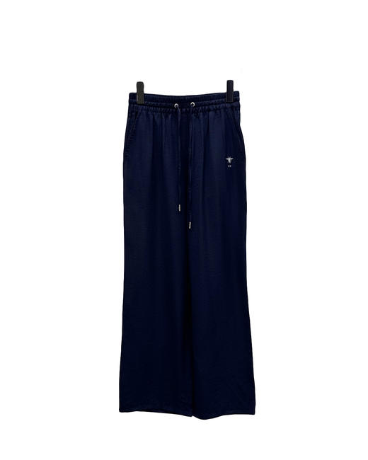 女款丝质刺绣抽绳长裤 可配套装la010 商品图0