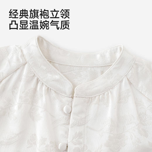 英氏女童T恤夏季新款短袖金丝杏上衣纯棉儿童打底衫YRTCJ2S044A 商品图3