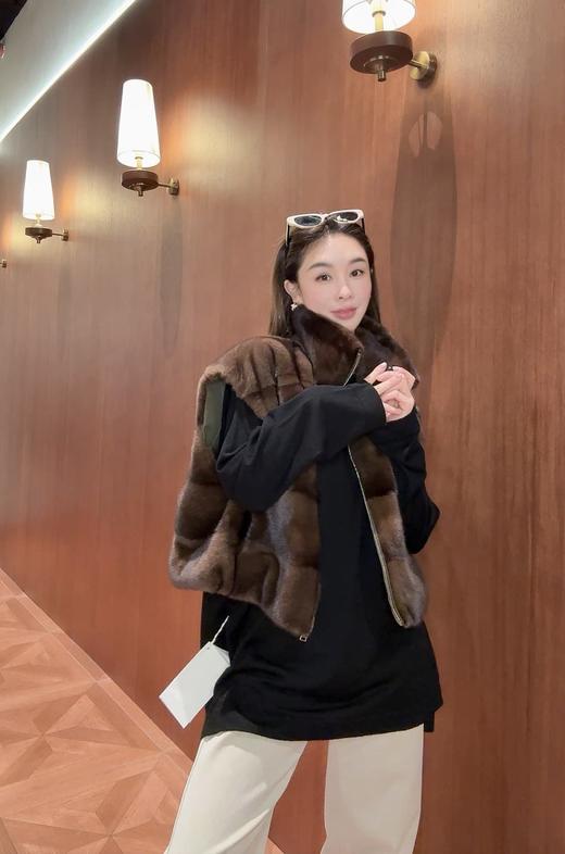 PIANAI冷小姐# 黑色羊毛休闲宽松T 商品图3