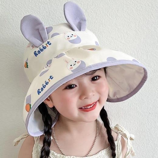 【可爱超萌❗️空顶防晒帽】儿童遮阳帽夏季薄款大帽檐女童可爱超萌男童宝宝空顶防晒帽。ya 商品图2
