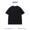 26622SDSA男装2026新款高贵轻奢韩版撞色细条纹肌理短袖T恤百搭时尚潮 商品缩略图5