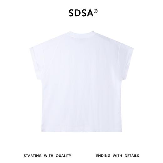 68301SDSA男装2026新款高贵轻奢时尚简约刺绣钉钻设计圆领短袖T恤百搭 商品图5