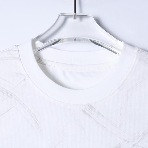 26649SDSA男装2026新款高贵轻奢美式笔刷纹理字母刺绣短袖T恤百搭时尚 商品图2