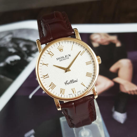 【95新】ROLEX 劳力士5115/8手动机械机芯32MM（女款）切利尼系列18K黄金050326TB33 商品图4