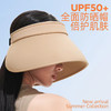 【加大加宽全包围防晒】夏季遮阳遮脸防晒帽英文字母软大檐冰丝空顶帽户外运动女帽子 商品缩略图0