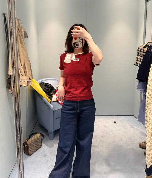 【非质量问题不退换】MiuMiu 26早春新款短袖（XHH） 商品图4