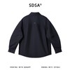 SDSA男装2026新款高贵轻奢韩系纯色双层领宽松长袖衬衫百搭痞帅 商品缩略图4