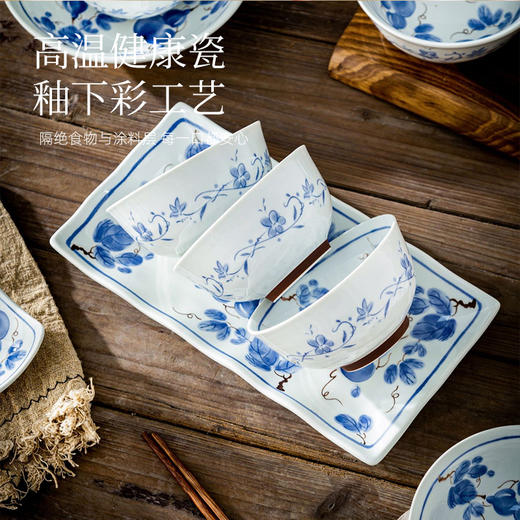 釉下彩陶瓷餐具（吉祥福禄） 商品图1