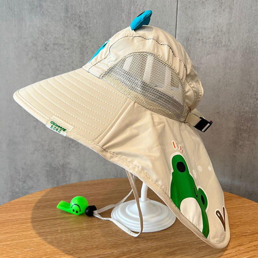 【透气舒服！全面防晒】儿童遮阳帽男女孩防紫外线夏防晒帽大帽檐户外太阳帽薄透气渔夫帽。xa 商品图3
