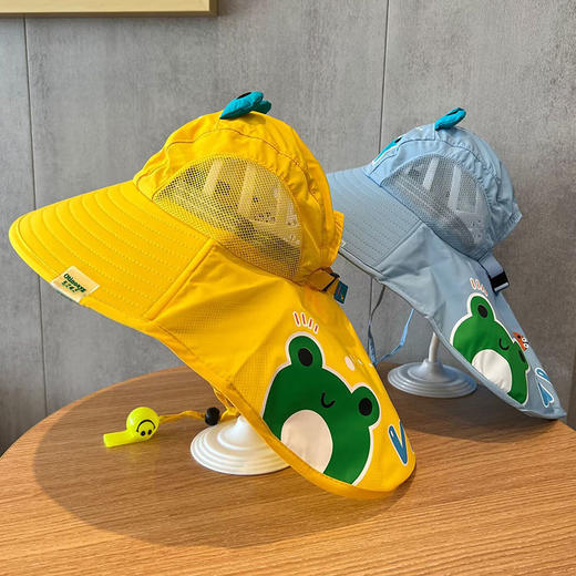 【透气舒服！全面防晒】儿童遮阳帽男女孩防紫外线夏防晒帽大帽檐户外太阳帽薄透气渔夫帽。xa 商品图0