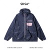 SDSA男装2026新款高贵轻奢韩版简约拼色拉链立领连帽夹克外套百搭 商品缩略图0