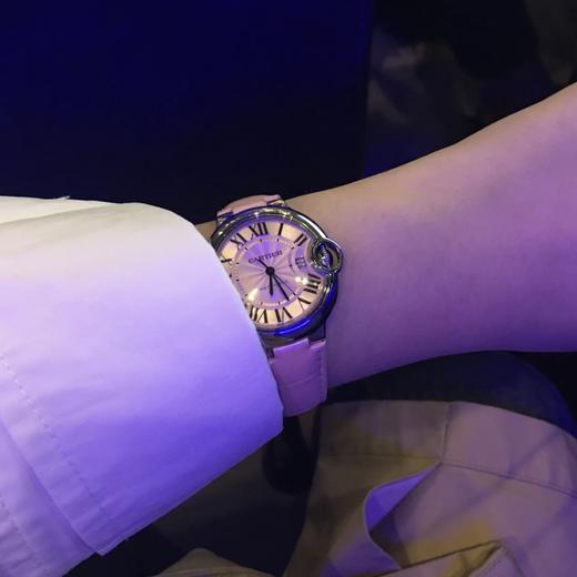 卡地亚 蓝气球粉色扭索雕纹表盘腕表 采用原版cal.076自动上链机械机芯 商品图9